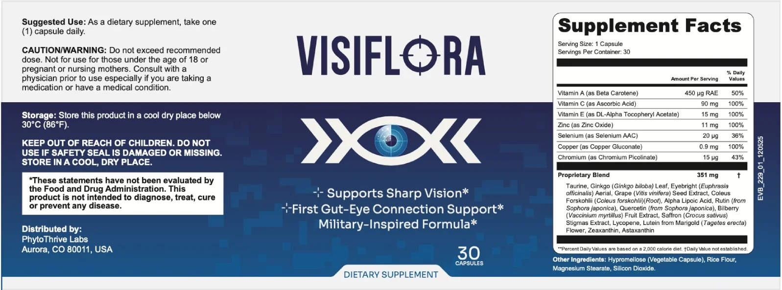 VisiFlora Product Label